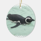 Zwemende pinguïn Ornament (Links)