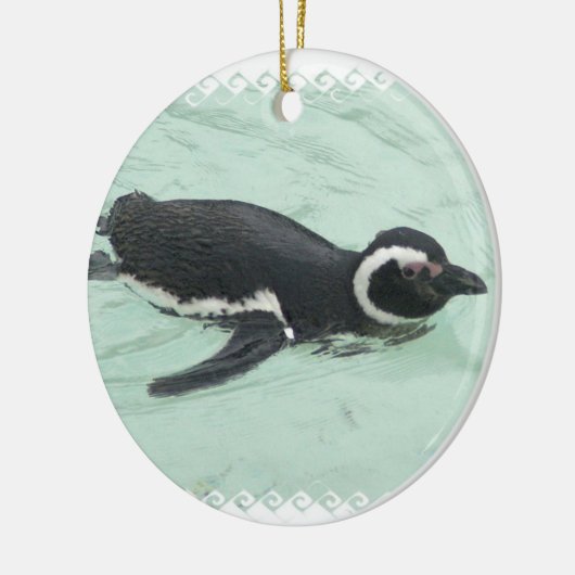 Zwemende pinguïn Ornament (Links)