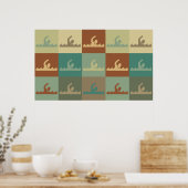 Zwemende Pop Poster (Keuken)