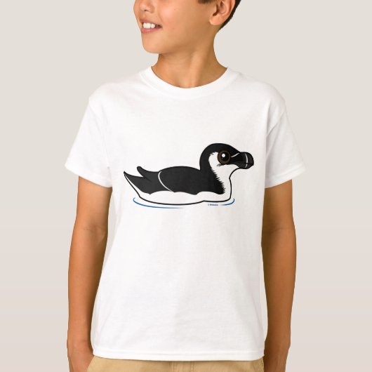 Zwemende Razorbill, basis T-shirt (Voorkant)