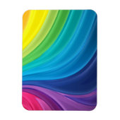Zwemende regenboog van verf magneet (Verticaal)