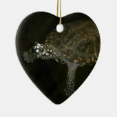 Zwemende Schildpad Keramisch Ornament (Rechts)