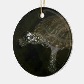 Zwemende Schildpad Keramisch Ornament (Links)