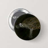 Zwemende Schildpad Ronde Button 5,7 Cm (Voorkant /achterkant)