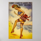 Zwemende schoonheid Poster uit de jaren 1940 (Voorkant)