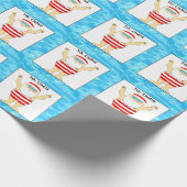 Zwemende Vakbondsdag Gift Cadeaupapier (Hoek)