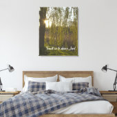 Zwemende Willow; leer me naar Dance, Lord Quote Canvas Afdruk (Insitu (Slaapkamer))