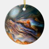 Zwemende wolken Jupiter Noordelijke temperatuurgor Keramisch Ornament (Voorkant)