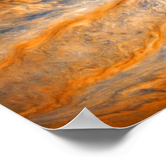 Zwemende wolken van Jupiter Poster (Hoek)