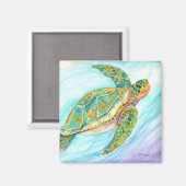 Zwemende Zee Schroefschroefnetten Magneet (Voorkant / Achterkant)