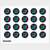 Zwemende Zeemeermin Duikt  Ronde Sticker (Vel)