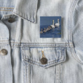 Zwemenkonvooi Vierkante Button 5,1 Cm (In situ)