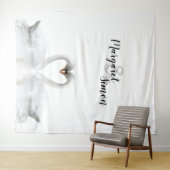 Zwemens liefdesnamen bruiloft wandkleed (In Situ (horizontaal))