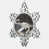 Zwemens Tin Sneeuwvlok Ornament (Rechts)