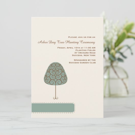 Zwemere Bouw Dag Uitnodiging (Staand voorkant)