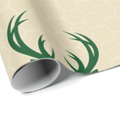 Zwemere Logo met BUCKS in Hive Background Cadeaupapier (Rol Hoek)