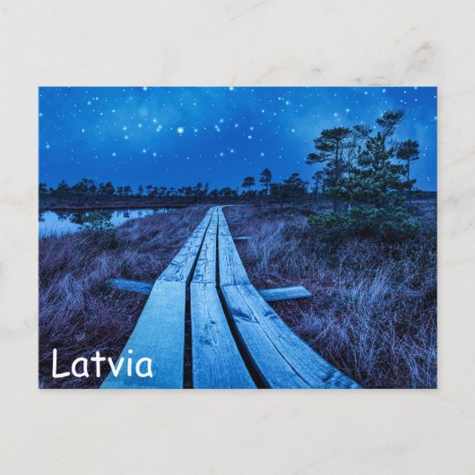 Zwemernacht Briefkaart (Voorkant)