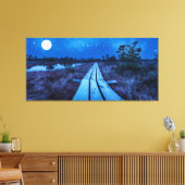 Zwemernacht Canvas Afdruk (Insitu (Woonkamer))