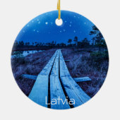 Zwemernacht Keramisch Ornament (Achterkant)