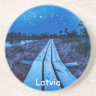 Zwemernacht Zandsteen Onderzetter