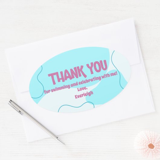 Zwemfeest Favoriet Label (Envelop)