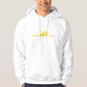 Zwemfiguur - Ambergeel Hoodie (Voorkant)