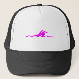 Zwemfiguur - Magenta Trucker Pet