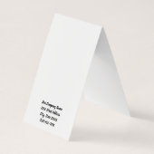 Zwemfloral Tent zelfstandaard die Kaarten voor bee (Achterkant)