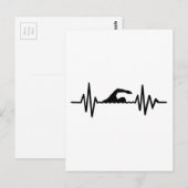 Zwemfrequentie Briefkaart (Voorkant / Achterkant)