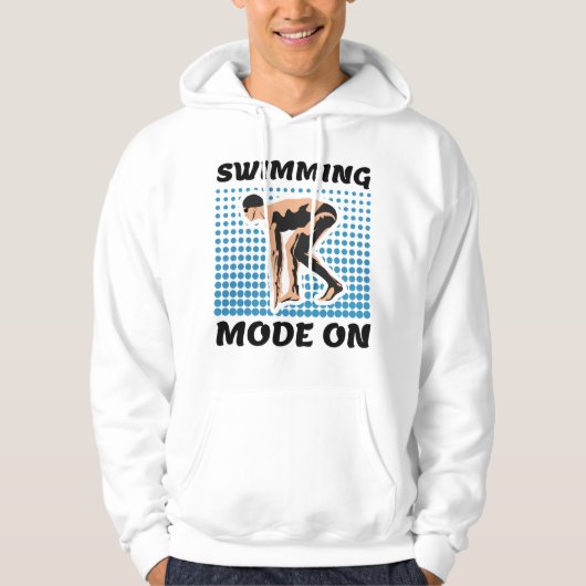 Zwemfunctie ingeschakeld - Pool Lover Hoodie (Voorkant)