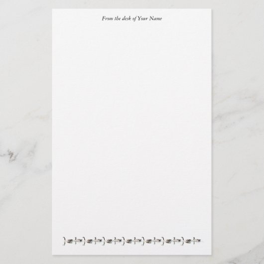 Zwemgans Stationery Briefpapier (Voorkant)