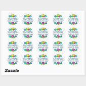 Zwemgeluk Ronde Sticker (Vel)