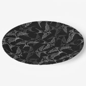 Zwemgen tijdens de vlucht. papieren bordje (Gekanteld)