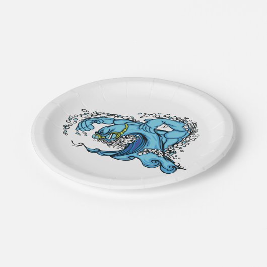 Zwemgolf Papieren Bordje (Gekanteld)