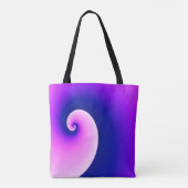 Zwemgolven van Paars en roze Tote Bag (Achterkant)