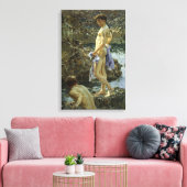 Zwemgroep van 1914 canvas afdruk (Insitu (Woonkamer))