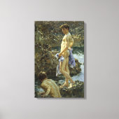 Zwemgroep van 1914 canvas afdruk (Voorkant)