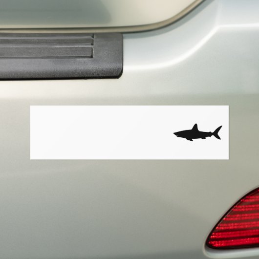 Zwemhaai Bumpersticker (Op auto)