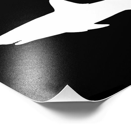 Zwemhaai Foto Afdruk (Hoek)