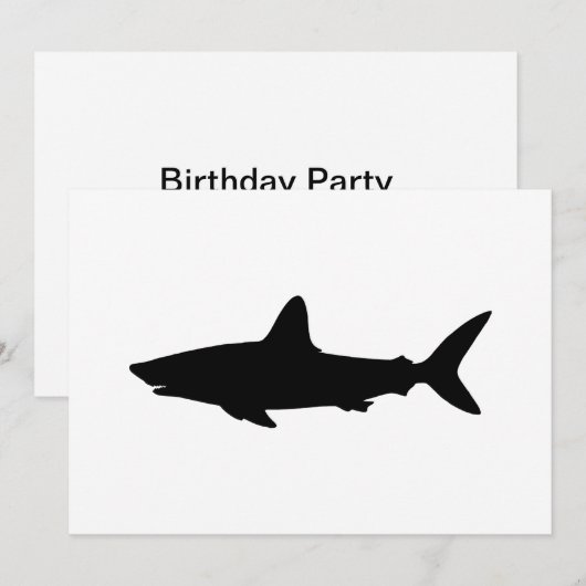 Zwemhaai Kaart (Voorkant / Achterkant)