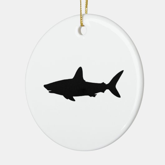 Zwemhaai Keramisch Ornament (Links)