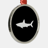 Zwemhaai Metalen Ornament (Rechts)
