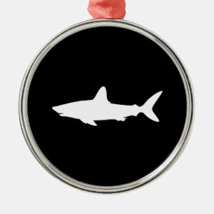Zwemhaai Metalen Ornament
