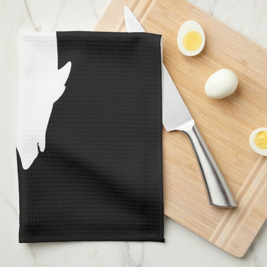 Zwemhaai Theedoek (Quarter Fold)