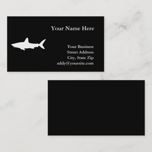 Zwemhaai Visitekaartje (Voorkant / Achterkant)