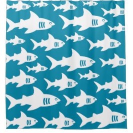Zwemhaaien Douchegordijn