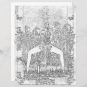 Zwemheks Donker Magick Colour Page Paper (Voorkant / Achterkant)