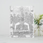 Zwemheks Donker Magick Colour Page Paper (Staand voorkant)