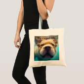 Zwemhond Alle Amerikaanse Canvas tas (Voorkant (product))