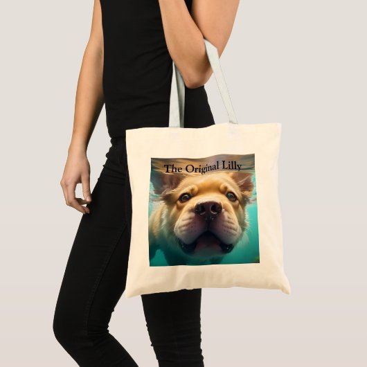 Zwemhond Alle Amerikaanse Canvas tas (Voorkant (product))